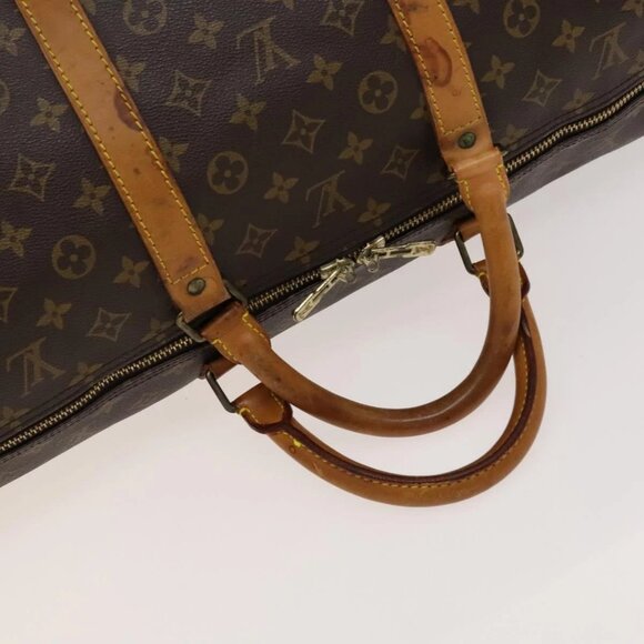 LOUIS VUITTON Monogram Keepall 60 Boston Bag M41422 LV Auth - Picture 10 of 16